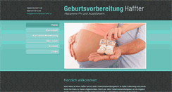Desktop Screenshot of geburtsvorbereitung-haffter.ch